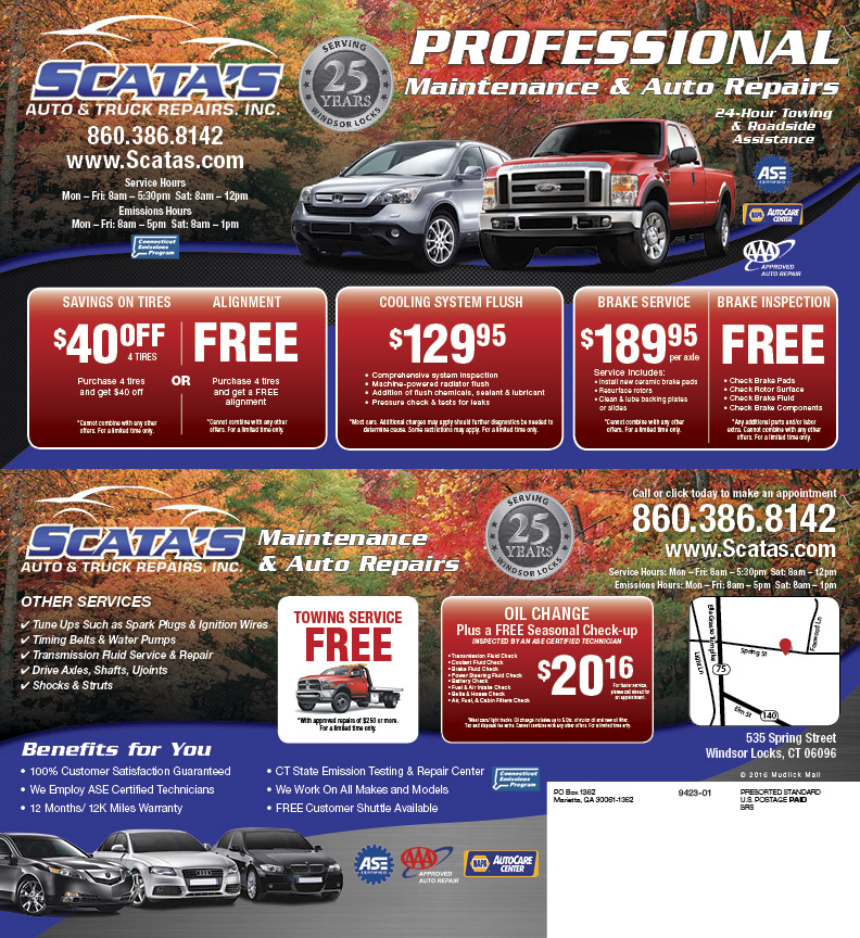 Scata's Auto and Truck Repair Windsor Locks Auto Repair